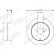 Jeu de 2 disques de frein arrière JURID 563344JC - Visuel 2