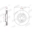 Jeu de 2 disques de frein avant JURID 563347JC-1 - Visuel 2