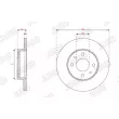 Jeu de 2 disques de frein arrière JURID 563350JC - Visuel 1