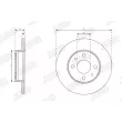 Jeu de 2 disques de frein arrière JURID 563350JC - Visuel 2