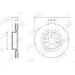 Jeu de 2 disques de frein avant JURID 563351JC-1 - Visuel 2