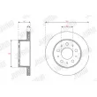 Jeu de 2 disques de frein arrière JURID 563355JC-1 - Visuel 2