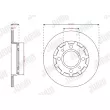 Jeu de 2 disques de frein arrière JURID 563364JC - Visuel 1