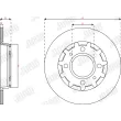 Jeu de 2 disques de frein arrière JURID 563364JC - Visuel 2