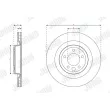 Jeu de 2 disques de frein arrière JURID 563399JC-1 - Visuel 3