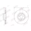 Jeu de 2 disques de frein avant JURID 563400JC - Visuel 2
