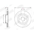 Jeu de 2 disques de frein avant JURID 563401JC - Visuel 3