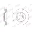 Jeu de 2 disques de frein avant JURID 563425JC - Visuel 1