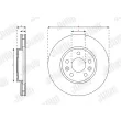Jeu de 2 disques de frein avant JURID 563425JC - Visuel 2