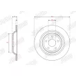 Jeu de 2 disques de frein arrière JURID 563450JC - Visuel 2