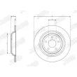 Jeu de 2 disques de frein arrière JURID 563450JC - Visuel 3