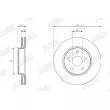 Jeu de 2 disques de frein avant JURID 563459JC - Visuel 2