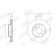 Jeu de 2 disques de frein avant JURID 563461JC - Visuel 3
