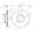 Jeu de 2 disques de frein avant JURID 563464JVC-1 - Visuel 3