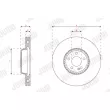 Jeu de 2 disques de frein avant JURID 563465JC-1 - Visuel 2
