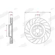 Jeu de 2 disques de frein avant JURID 563483JC-1 - Visuel 1