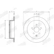Jeu de 2 disques de frein arrière JURID 563493JC - Visuel 2
