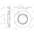 Jeu de 2 disques de frein avant JURID 563497JC - Visuel 2