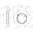 Jeu de 2 disques de frein avant JURID 563497JC - Visuel 3