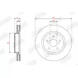 Jeu de 2 disques de frein avant JURID 563498JC - Visuel 2