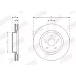 Jeu de 2 disques de frein avant JURID 563498JC - Visuel 3