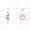 Jeu de 2 disques de frein arrière JURID 563504J - Visuel 2