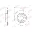 Jeu de 2 disques de frein arrière JURID 563516JC - Visuel 2