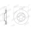 Jeu de 2 disques de frein avant JURID 563579JC - Visuel 2