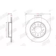Jeu de 2 disques de frein arrière JURID 563584JC - Visuel 1