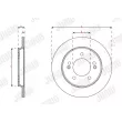 Jeu de 2 disques de frein avant JURID 563592JC - Visuel 2