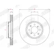 Jeu de 2 disques de frein avant JURID 563611JC - Visuel 1