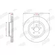 Jeu de 2 disques de frein avant JURID 563624JC - Visuel 1