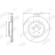 Jeu de 2 disques de frein avant JURID 563624JC - Visuel 2