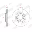 Jeu de 2 disques de frein avant JURID 563625JC - Visuel 1