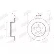 Jeu de 2 disques de frein avant JURID 563627JC - Visuel 2