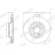 Jeu de 2 disques de frein avant JURID 563637JC - Visuel 2