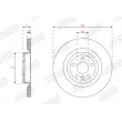 Jeu de 2 disques de frein arrière JURID 563639JC - Visuel 1