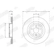 Jeu de 2 disques de frein arrière JURID 563639JC - Visuel 2