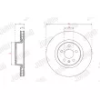 Jeu de 2 disques de frein avant JURID 563660JC-1 - Visuel 1