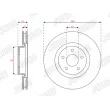 Jeu de 2 disques de frein avant JURID 563664JC - Visuel 1