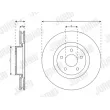 Jeu de 2 disques de frein avant JURID 563664JC - Visuel 2