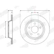 Jeu de 2 disques de frein arrière JURID 563665JC - Visuel 2