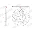 Jeu de 2 disques de frein avant JURID 563666JC-1 - Visuel 1