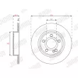 Jeu de 2 disques de frein arrière JURID 563667JC - Visuel 2