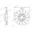 Disque de frein avant gauche JURID 563670JC-1 - Visuel 2
