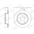 Jeu de 2 disques de frein arrière JURID 563671JC - Visuel 1