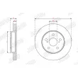Jeu de 2 disques de frein avant JURID 563672JC - Visuel 3