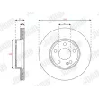 Jeu de 2 disques de frein avant JURID 563676JC - Visuel 1