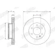 Jeu de 2 disques de frein avant JURID 563677J-1 - Visuel 3