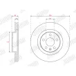 Jeu de 2 disques de frein avant JURID 563679JC - Visuel 1